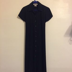 Decked Out vintage black maxi dress